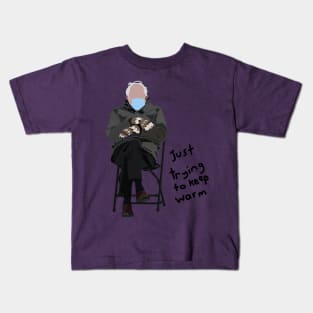 Keep Warm Bernie Sanders Mittens Abstract Kids T-Shirt